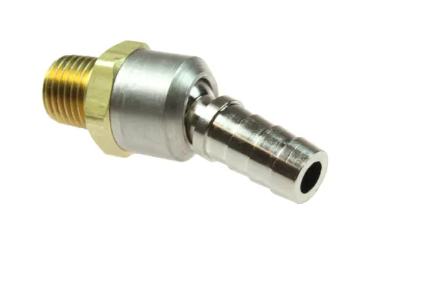 COILHOSE B0404BS BALL SWIVEL HOSE BARB, 1/4 X 1/4 MPT